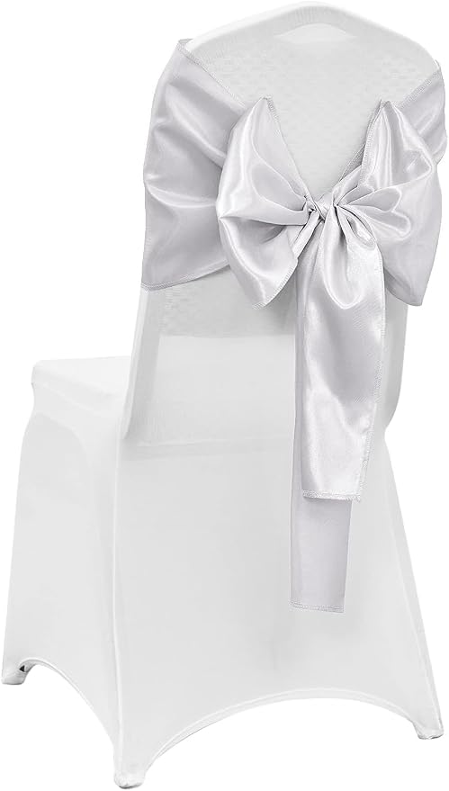 10-Pack Silver Satin Table Runner 12 x 108 Inch Long Bright and Smooth Silk Fabric Table Runner for Wedding Banquet Birthday Party Decoration - Image 7
