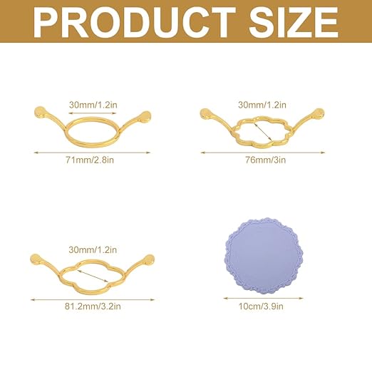 Wax Seal Stamp Kit - 3 Metal Molds & Silicone Mat | DIY Envelope Seals for Wedding Invitations, Gift Wrapping & Cards | Ideal for Crafting Enthusiasts