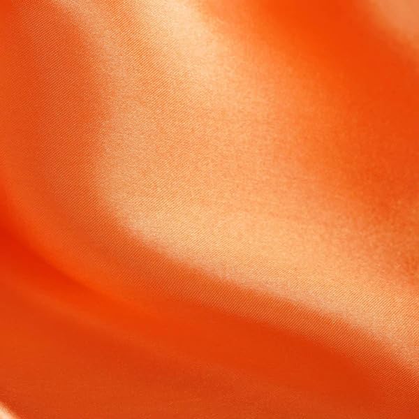 Balsa Circle 25 Orange Satin Elegant Chair Cover Bows Sashes Wedding Banquet Decorations Party Supplies Engagement Events Reception - Image 7