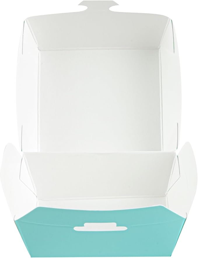 Restaurantware Turquoise Paper Mini Burger Box, 2.8 x 2 In, 100 Pack - Image 17