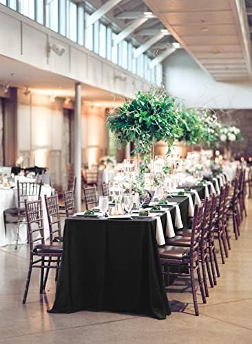 10 Pack Black Tablecloths for 6ft Tables-90 x 132 Inch | Polyester Table Cover, Stain and Wrinkle Resistant Washable Fabric Table Cloth, Perfect for Wedding Banquet Parties - Image 5