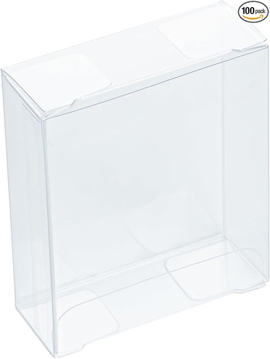 Restaurantware-Sweet Vision 2.6 x 1 x 3.1 Inch Plastic Favor Boxes, 100 Square Clear Candy Boxes - Package Treats or Gifts, For Weddings, Birthday Parties, or Baby Showers, Clear Plastic Gift Box, by Restaurantware