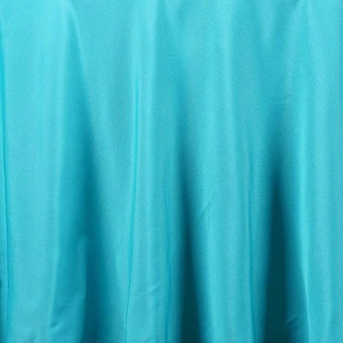 10 pcs 120 inch Turquoise Round Tablecloths Fabric Table Cover Linens | 120" Washable Fabric Table Cloth Covers for Wedding Party Polyester Reception Buffet Events Catering Dining Events Kitchen - Image 6