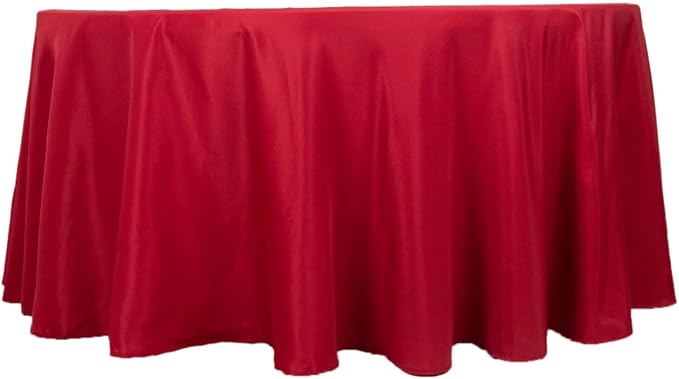 Tableclothsfactory 10PCS | 120" Wholesale Round Tablecloth Polyester Round Table Linens for Wedding Party Banquet Restaurant - Wine for Party & Decorations - Image 6