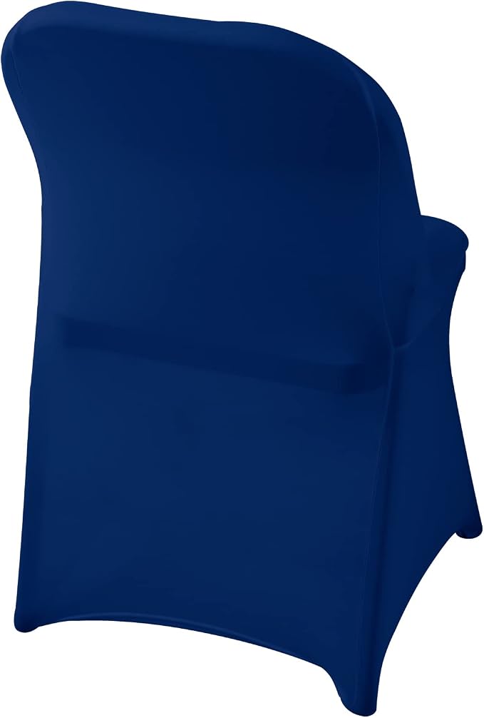 Spandex Chair Cover,25PCS,Living Room Folding Chair Covers,Removable Chair Covers Washable Protector Stretch Chair Cover for Party, Banquet,Wedding Event,Hotel(Classic Blue) - Image 5