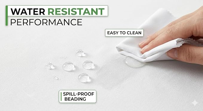 White Tablecloth 60x102 Inch for 6 Foot Tables, 1 Pack | Soft Silky Polyester, Wrinkle Resistant, Water Resistant Table Cover for Wedding, Dining, Party, Banquet, Reception - Image 4