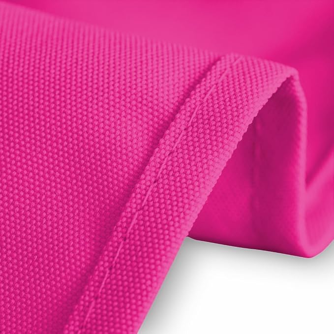 LTC LINENS 10 Pack Fuchsia Rectangular Tablecloths 60 x 126 Inch for 8 Feet Rectangle Banquet Tables with Half-Drop - Stain and Wrinkle Resistant Polyester Fabric Cloth Table Covers for Party, Wedding - Image 4