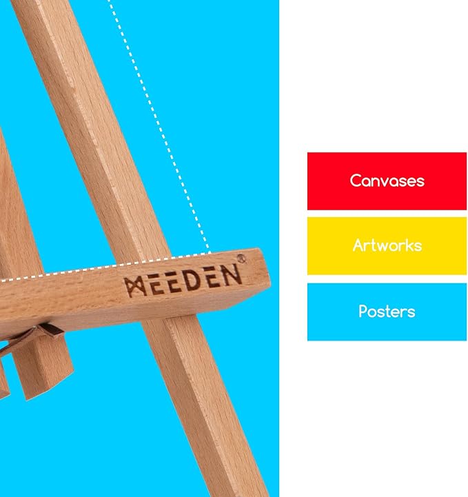 MEEDEN 6 Pack 20 Inch Art Beech Wooden Tabletop Easel for Sign Painting | Small Canvas Stand for Kids Adults - Image 5