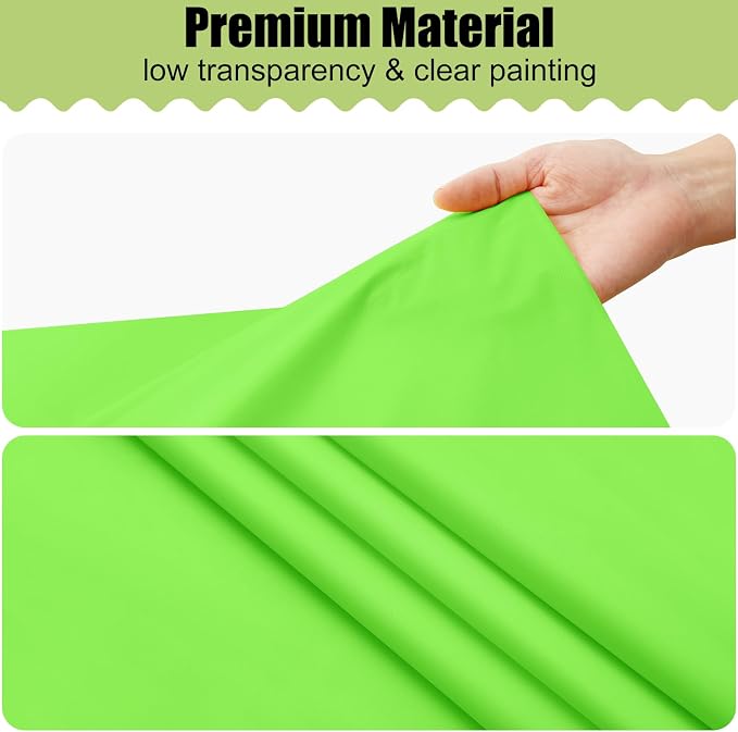 Smiry Disposable Table Cloth - 15 Pack, 54 x 108 Inch Waterproof Rectangle Tablecloths for Parties, Decorative Plastic Table Cover, Leakproof & Sturdy, Lime Green - Image 8
