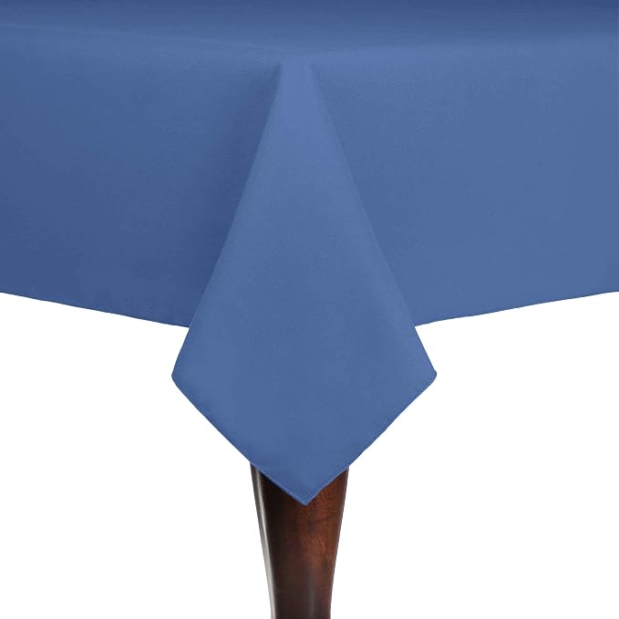 Ultimate Textile 72x72-Inch Cotton-Feel Tablecloth, Periwinkle, 2 Pack by UltimateTextile