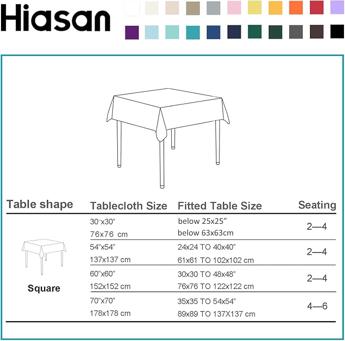 Hiasan Pumpkin Orange Square Tablecloth, 30 x 30 Inch, 1 Pack | Waterproof, Spillproof, Washable Polyester Table Cloth for Dining Room/Restaurant/Birthday/Party/Outdoor Picnic - Image 6