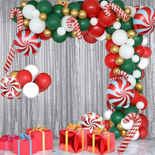 Sugargirl Silver Sequin Backdrop Curtain 2FTx8FT Glitter Background Drapes Sparkle Photography Backdrop for Party Wedding Birthday Wall Decor（2 Panels,Silver - Image 2