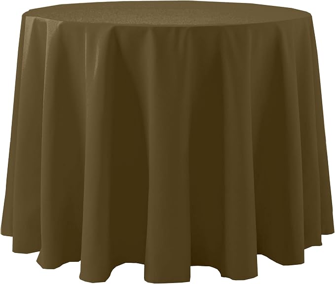 Ultimate Textile 90-Inch Round Cotton-Feel Tablecloth, Cafe by UltimateTextile