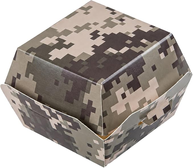 Restaurantware Camouflage Paper Slider Box, 2.5 x 2 In, 100 Pack - Image 2