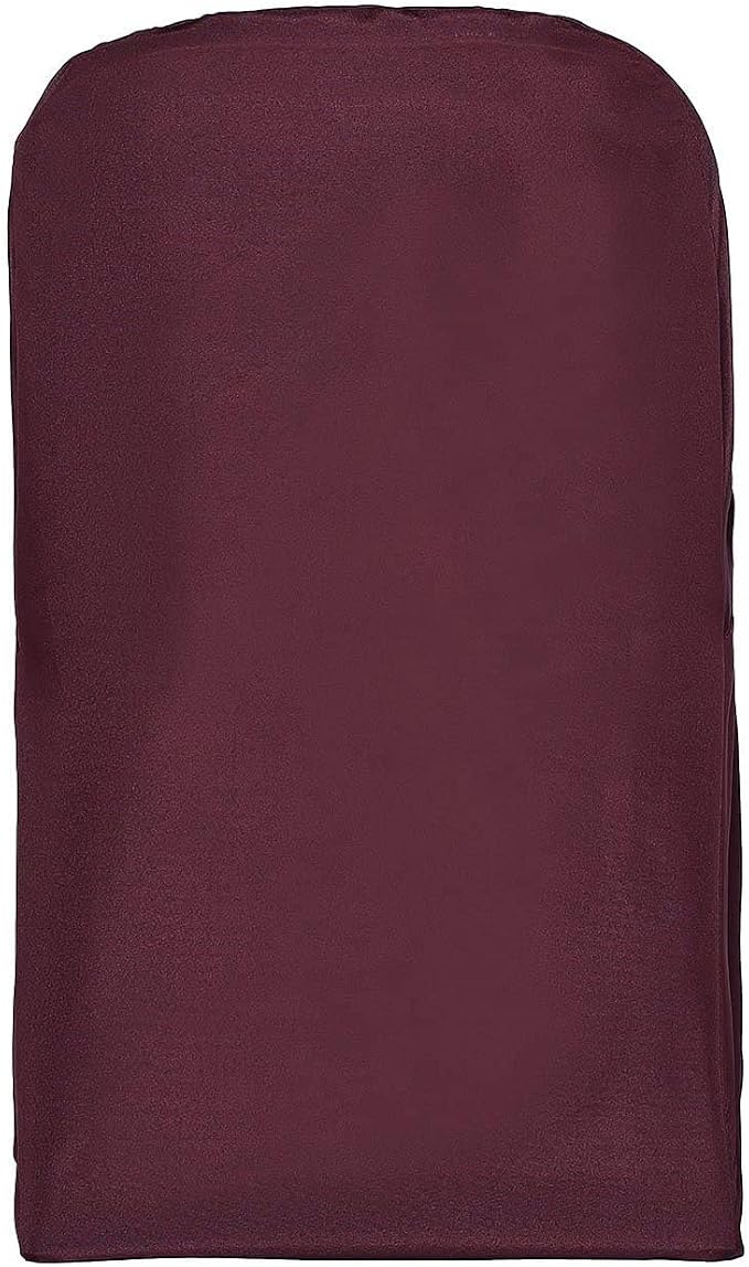 Tableclothsfactory 20PCS Burgundy Linen Polyester Folding Chair Cover Dinning Chair Slipcover for Wedding Party Event Banquet Catering - Image 6