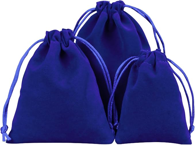 TOPTIE 50Pcs Custom Velvet Gift Bags 4x6 Inch with Your Logo Printed | Small drawstring jewelry pouches, personalized items for wedding, party, event & gift wrap, dices collection - Image 4