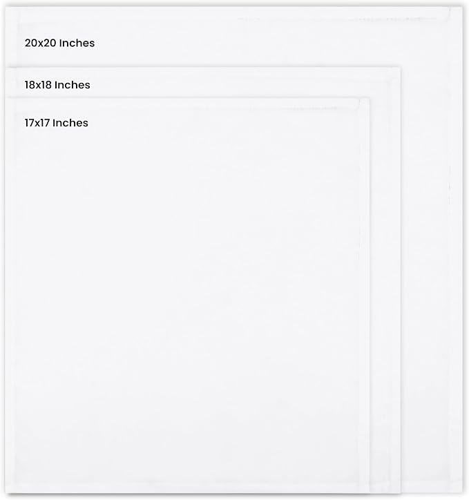 Utopia Home [12 Pack, White] Cloth Napkins 17x17 Inches, 100% Polyester | Hemmed Edges, Washable and Reusable Ideal for Parties, Weddings and Dinners - Image 3