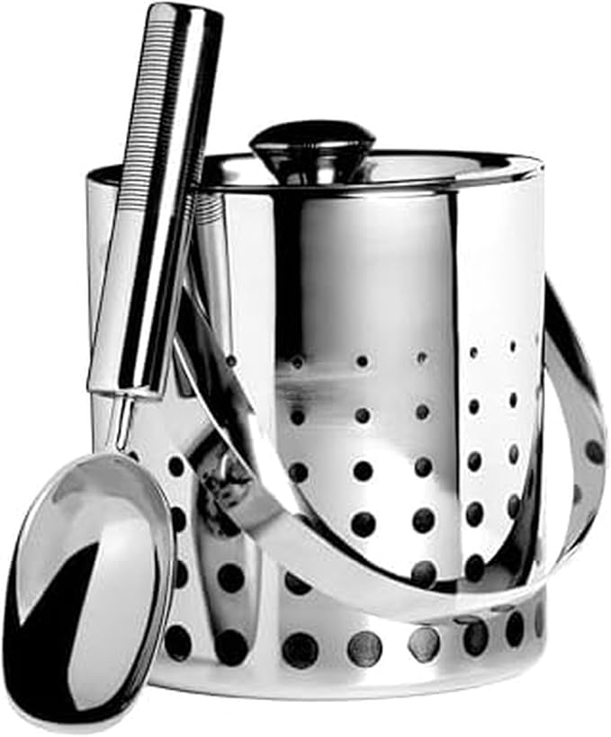 Mikasa Cheers Stainless Steel Ice Bucket and Scoop
