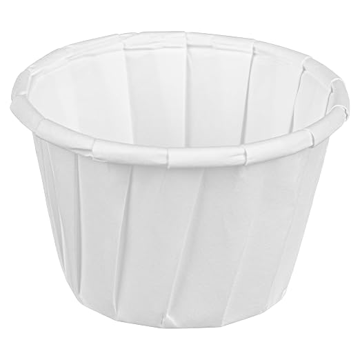 Restaurantware-Sustain 1.3 Ounce Portion Cups, 2000 Disposable Condiment Cups - Compostable, Versatile, White Paper Sample Food Cups, Stylish, For Serving Dips, Jams, Sauces, Nuts, And More by Restaurantware