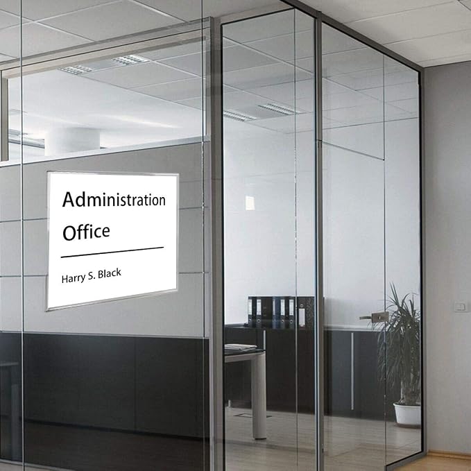 NIUBEE Acrylic Sign Holder 14x11 Inches Horizontal, Clear Plastic Wall Mount Sign Holder Poster Paper Holder with Double Sided Adhesive Tape for Office, Home, Store, Restaurant-No Drilling(6 Pack) | Wall-mounted acrylic sign holder with strong 3M tape;... - Image 5