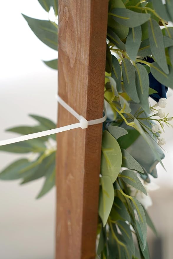 Olalaka Dusty Blue Flower for Wedding Welcome Signs Decorations, Artificial Wedding Arch Flowers for Wedding Ceremony (Set of 2) - Image 8