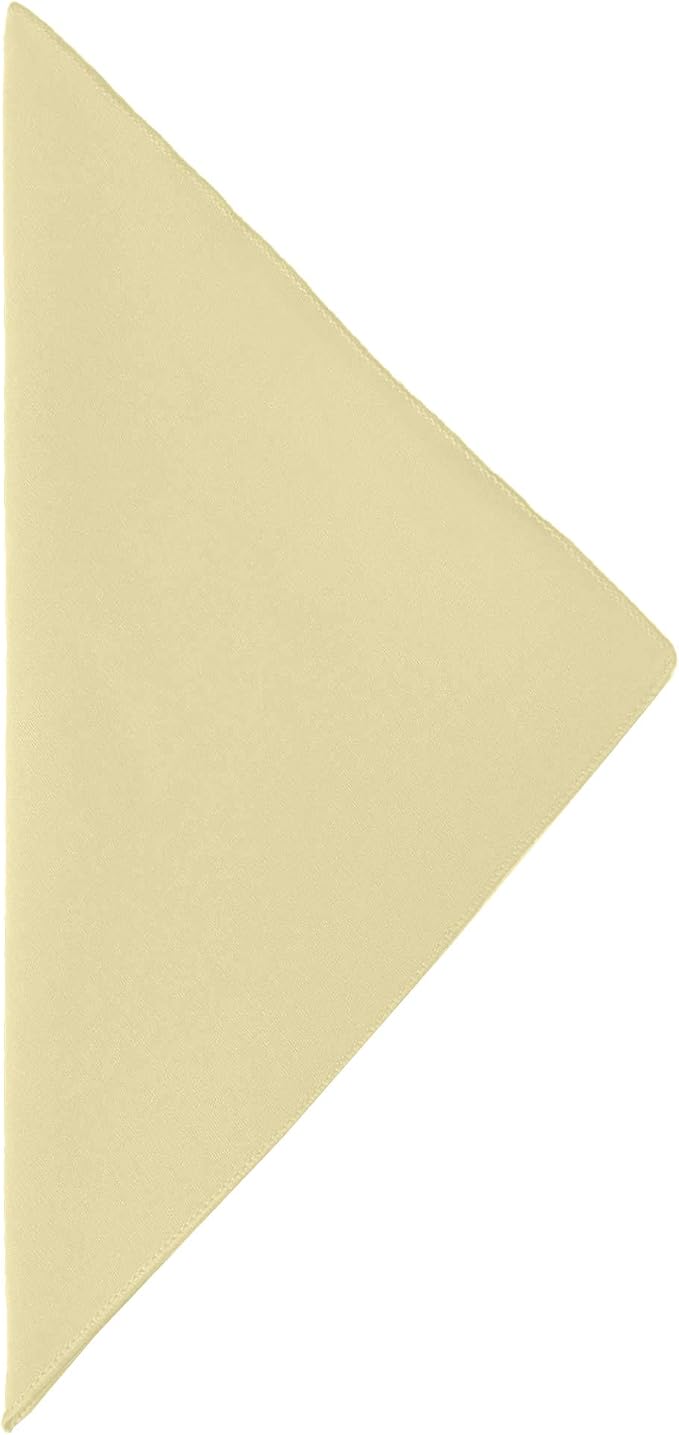 Ultimate Textile 17x17-Inch Cotton-Feel Cloth Napkins, Cornsilk, Set of 24 - Image 2
