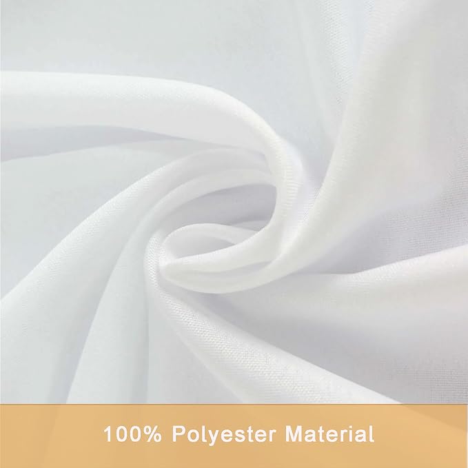 2 pack White Table Cloth Rectangle,60x102 inch Table Cloths for 6 FT Table | Washable and Reusable Table Cloths ,Polyester Fabric Table Cover for Party,Wedding,Buffet - Image 4