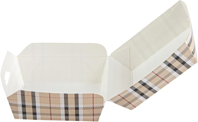 Restaurantware Paper Plaid Mini Burger Box, 2.8 x 2 In, 100 Pack - Image 16