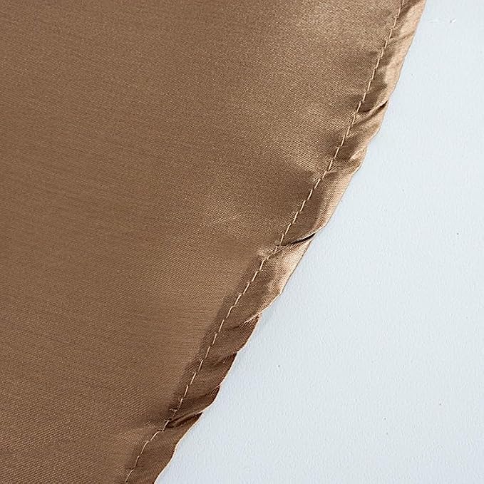 10 pcs 12 x 108 inch Taupe Satin Table Runners Wedding Table Top Party Supplies Reception Linens Decorations - Image 7
