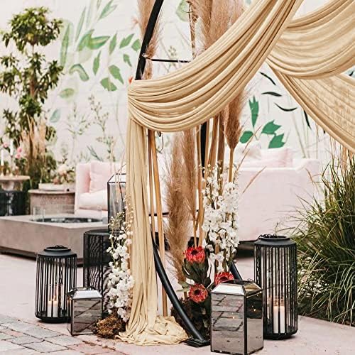Wedding Arch Draping Fabric 30'' x 18FT Sheer Chiffon Arch Drape Backdrop - Image 6