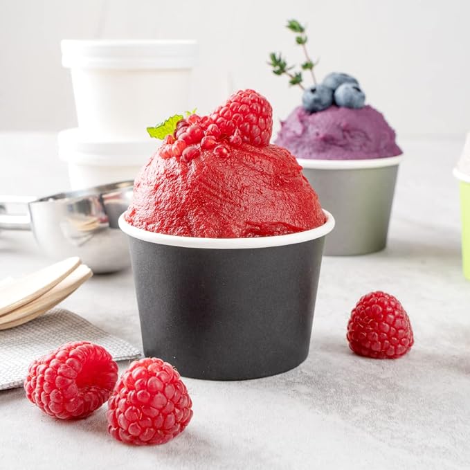 Restaurantware 4 oz Round Black Paper To Go Cup, 50 Pack - Image 10