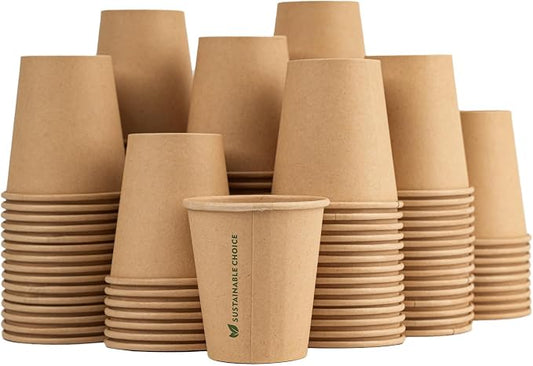 1000 Pack 3 oz Bathroom Paper Cups, Disposable Unbleached Kraft Paper Mouthwash Cups, Small Mini Coffee Cups for Bathroom, Party, Picnic, Travel, and Events by Unknown