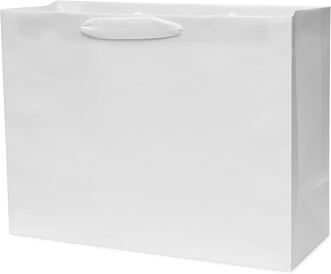 Prime Line Packaging White Gift Bags, 16x6x12 50 Pack, Retail Bags, Paper Shopping Bags with Handles Bulk - Image 5