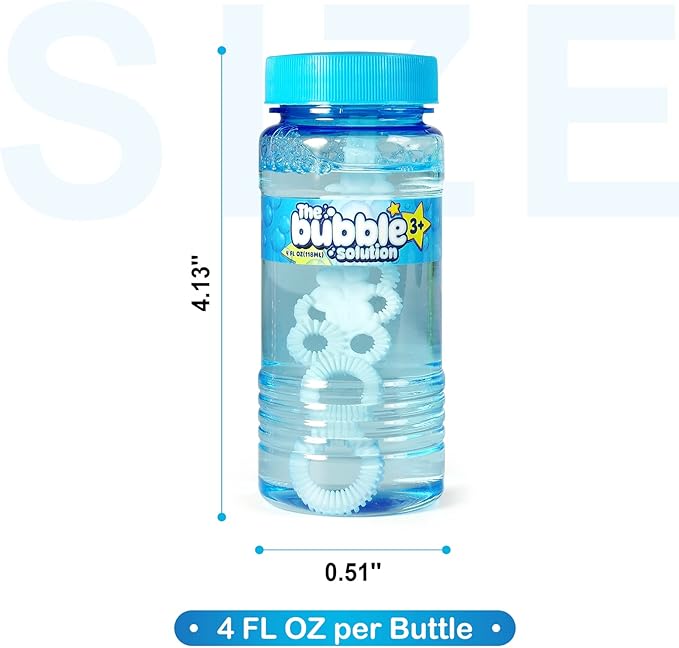 36 Pcs Bubble Bottles with Wand,Bubbles Party Favors for Kids,Summer Toys, Blow Bubbles Solution Novelty Toy, Party Favors, Birthday Party Supplies, Outdoor & Indoor Activity,4oz,6 Colors