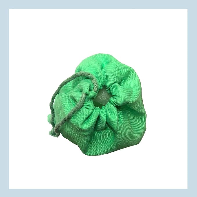 (6x8 inches) Green Cotton Bags, Reusable And Biodegradable Produce Muslin Drawstring Bags Available in Different Sizes (Pack Of 25) - Image 4
