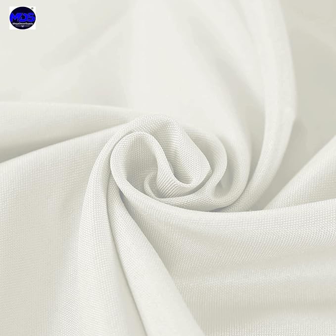 MDS Pack of 5 Square Tablecloth 70x70 Inch Polyester Wrinkle Resistant Washable Polyester Table Cloth for Kitchen Dining Buffet Parties, Picnic, Events, Weddings and Restaurants -Ivory - Image 4