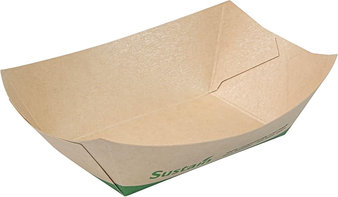 Restaurantware Paper Food Boat 400 Pack 6 oz Leak-Resistant Disposable Boat Tray Appetizer Serving Tray Durable Kraft Ideal For Rustic Food Presentation - Image 2