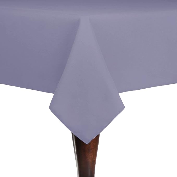 Ultimate Textile 72 x 72-Inch Square Cotton-Feel Tablecloth, Lilac, 3 Pack by UltimateTextile