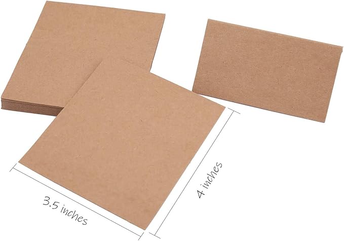 Tosnail 50 Pieces Wooden Place Card Holders with 50 Kraft Paper Cards, Rustic Wood Table Number Stands, Photo Holder for Wedding Party Decoration, Photo Display