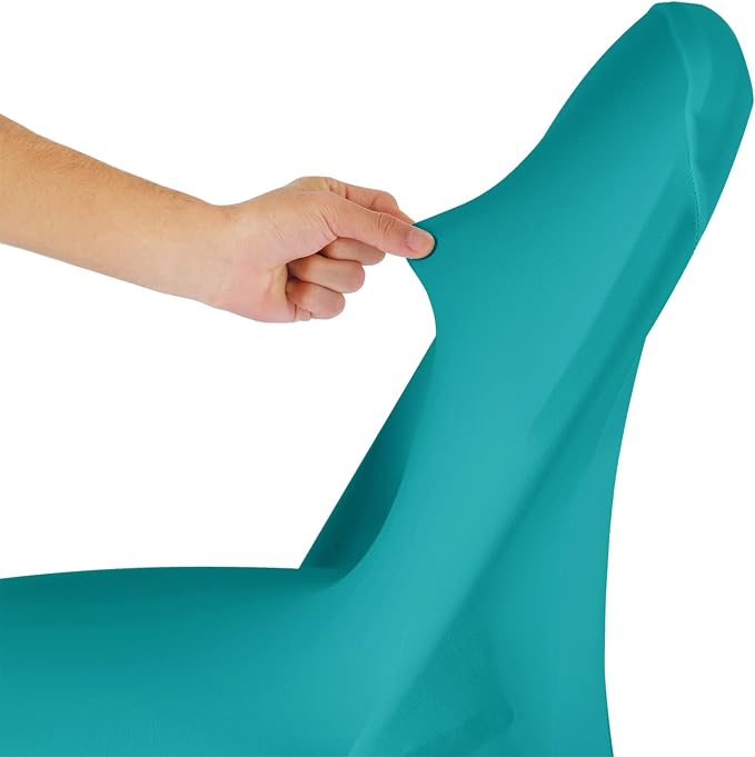 Spandex Chair Cover,12PCS,Living Room Folding Chair Covers,Removable Chair Covers Washable Protector Stretch Chair Cover for Party, Banquet,Wedding Event,Hotel(Turquoise) - Image 6