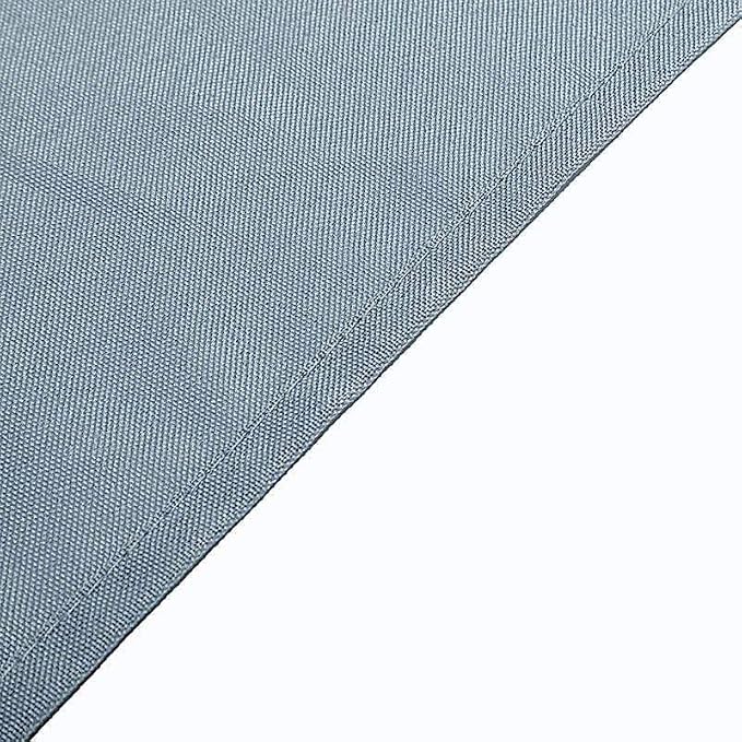 10 pcs 120 inch Dusty Blue Round Tablecloths Fabric Table Cover Linens | 120" Washable Fabric Table Cloth Covers for Wedding Party Polyester Reception Buffet Events Dining Events Kitchen Dining - Image 3