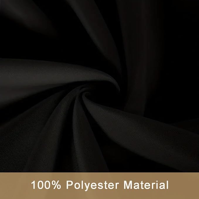6 Pack Black Table Cloth for Rectangle Tables,60x102 inch-Washable and Reusable Table Cloths for 6-8 Ft Rectangle Table,Polyester Fabric Table Cover for Party,Wedding,Buffet - Image 4