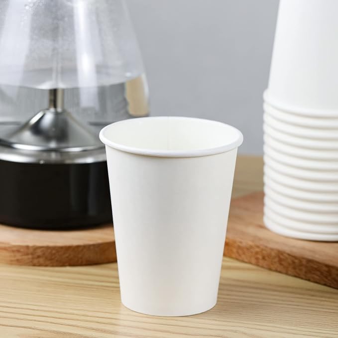 RACETOP Coffee Cups 12 oz, 100 Pack Disposable Paper Cups | Thickened Paper, Leak-proof, BPA-free, Ideal for Daily Use, Office, Coffee Shop, Picnic, Parties - Image 5