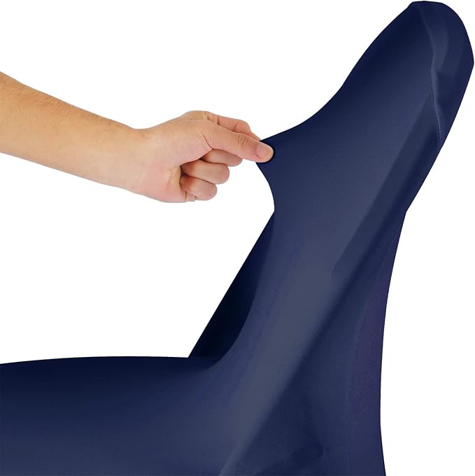 Spandex Chair Cover,25PCS,Living Room Folding Chair Covers,Removable Chair Covers Washable Protector Stretch Chair Cover for Party, Banquet,Wedding Event,Hotel(Navy) - Image 6