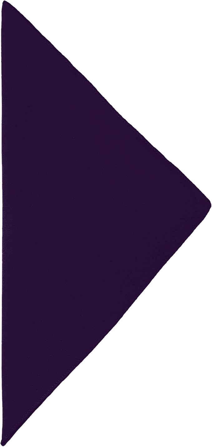 Ultimate Textile 17x17-Inch Cotton-Feel Cloth Napkins, Purple, Set of 12 - Image 2