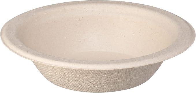 GUSTO [Case of 1,000 12 oz Heavy-Duty 100% Compostable Kraft Paper Soup Bowls – Eco-Friendly Disposable Sugarcane- Brown Unbleached - Image 2