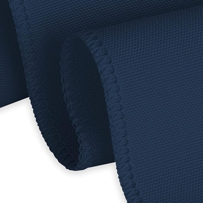 LTC LINENS 5 Pack 108 Inch Round Tablecloths Navy Blue - Great for 48 Inch Round Table Floor Length - Wrinkle Resistant Polyester Fabric Cloth for Wedding - Image 4