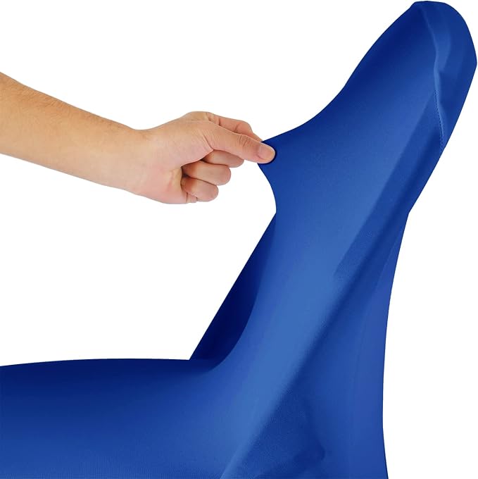 Spandex Chair Cover,12PCS,Living Room Folding Chair Covers,Removable Chair Covers Washable Protector Stretch Chair Cover for Party, Banquet,Wedding Event,Hotel(Royal Blue) - Image 6