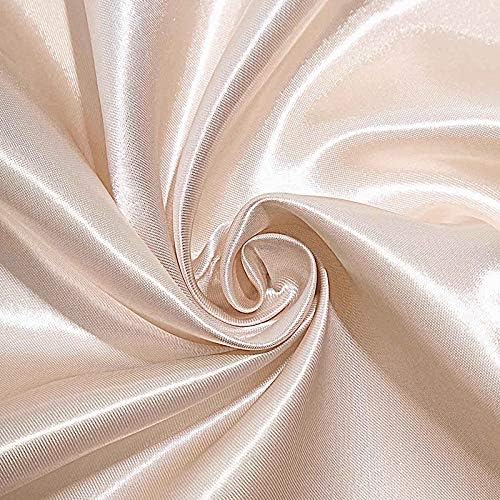 Balsa Circle 50 Beige Satin Elegant Chair Cover Bows Sashes Wedding Banquet Decorations Party Supplies Engagement Events Reception - Image 6