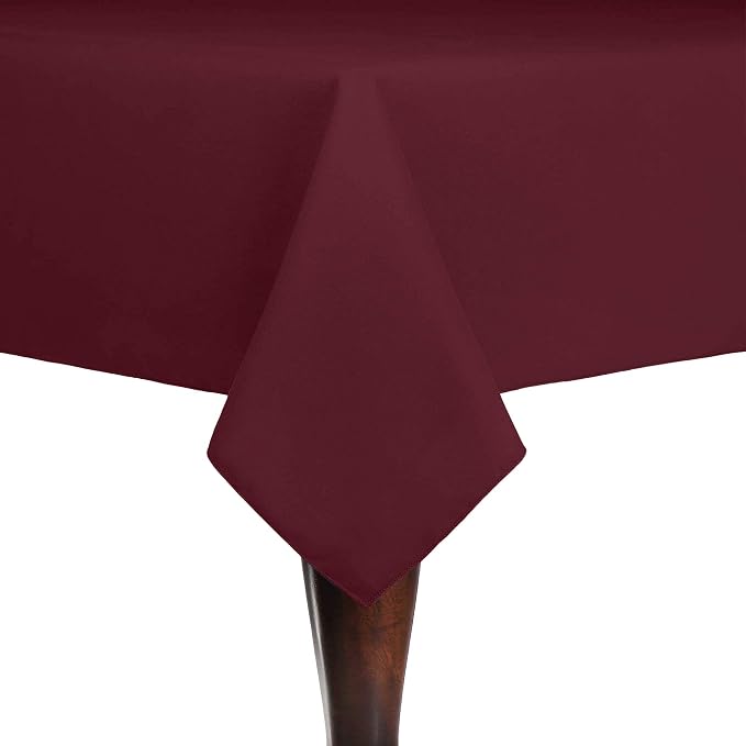 Ultimate Textile 72 x 72-Inch Square Cotton-Feel Tablecloth, Brick, 10 Pack by UltimateTextile